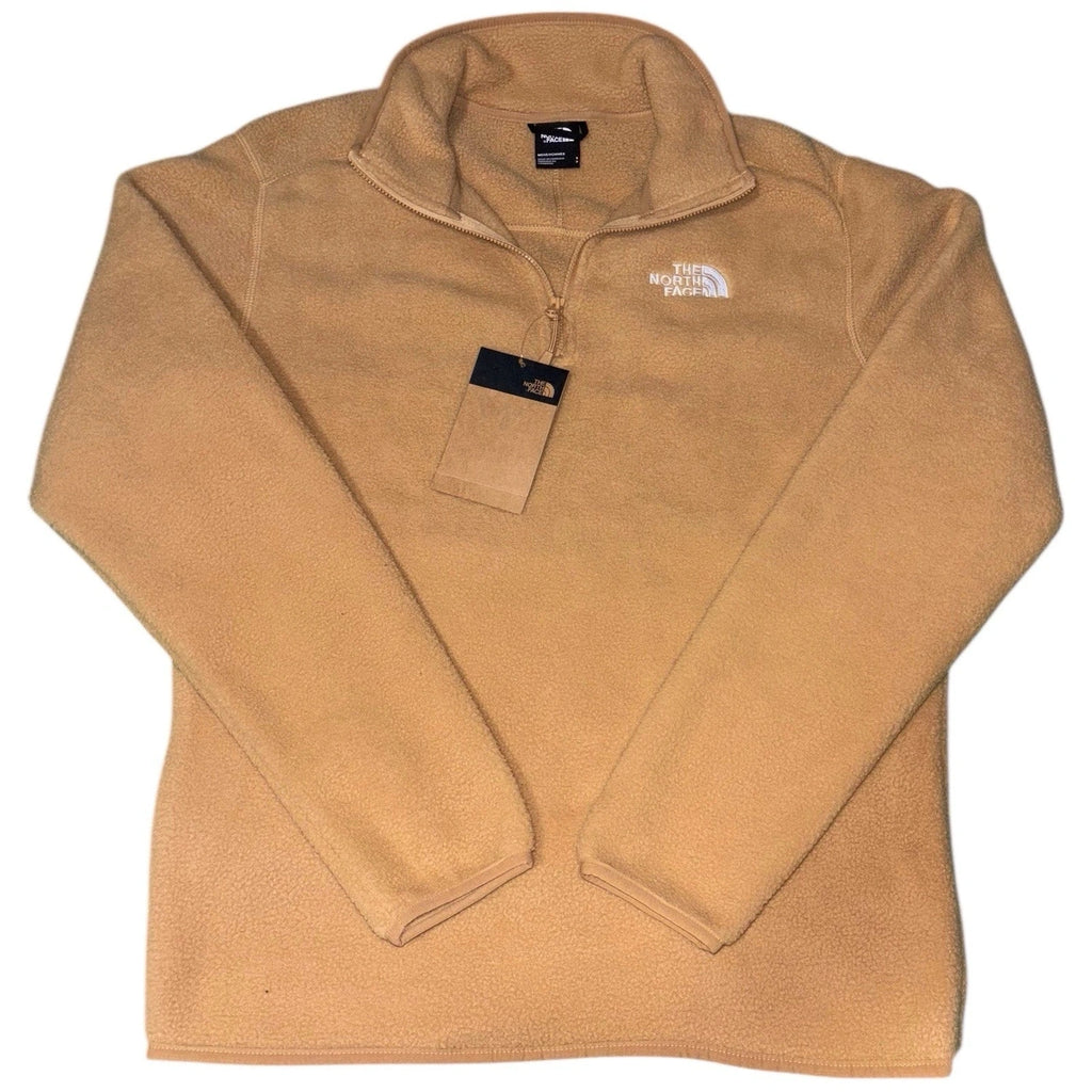 Mens Glacier Quarter Zip Fleece Pullover Orange Turmeric