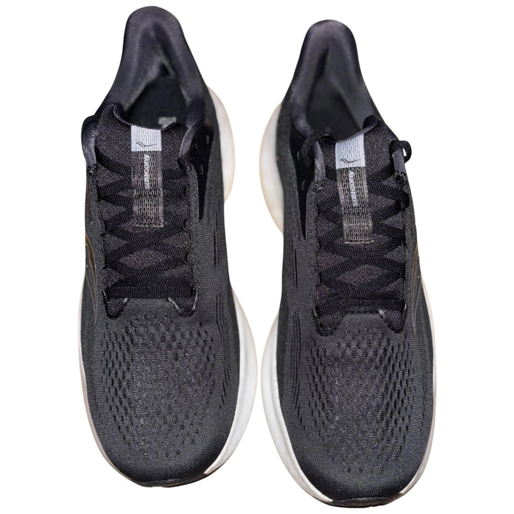 Mens Saucony Ride 18 Black White Running Shoes