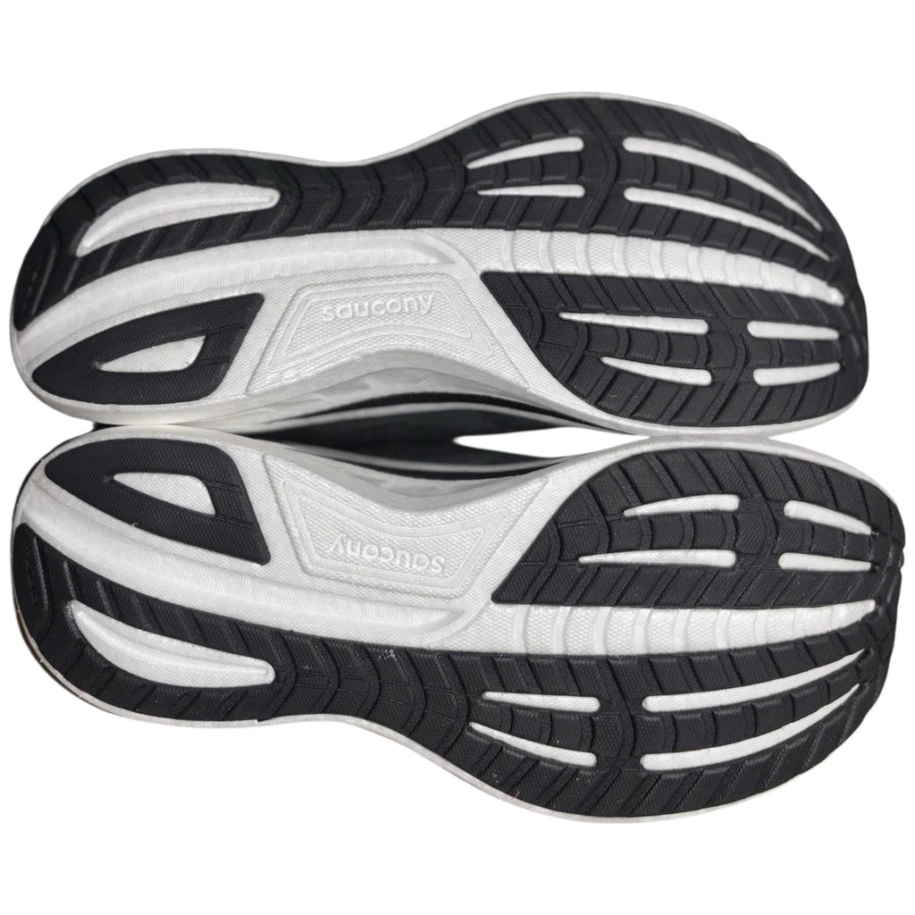 Mens Saucony Ride 18 Black White Running Shoes