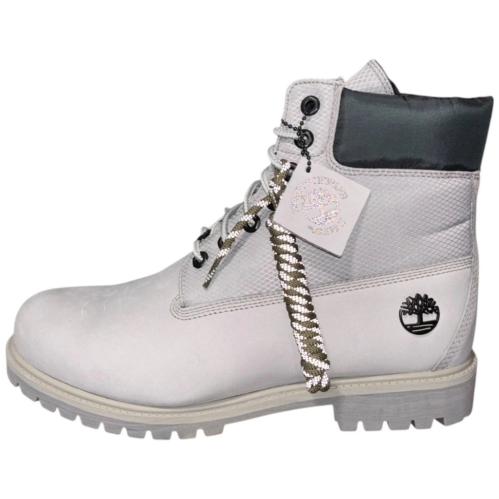 Mens Timberland Heritage 6 Inch Grey Nubuck Waterproof Boots