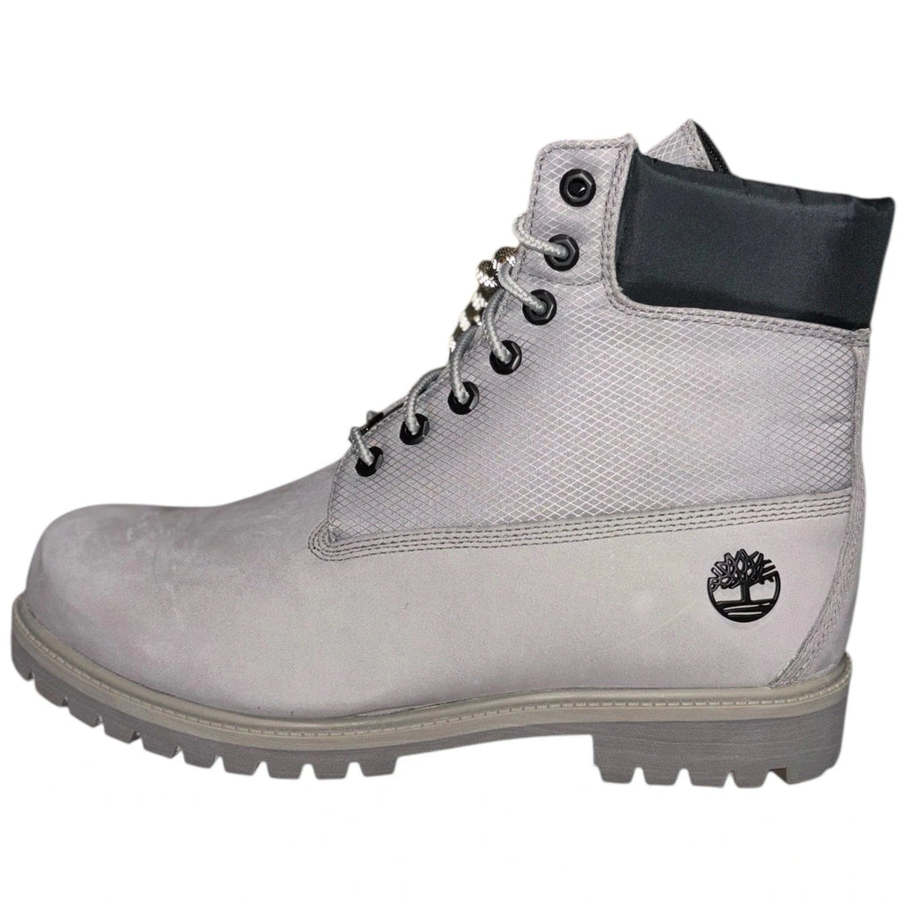Mens Timberland Heritage 6 Inch Grey Nubuck Waterproof Boots
