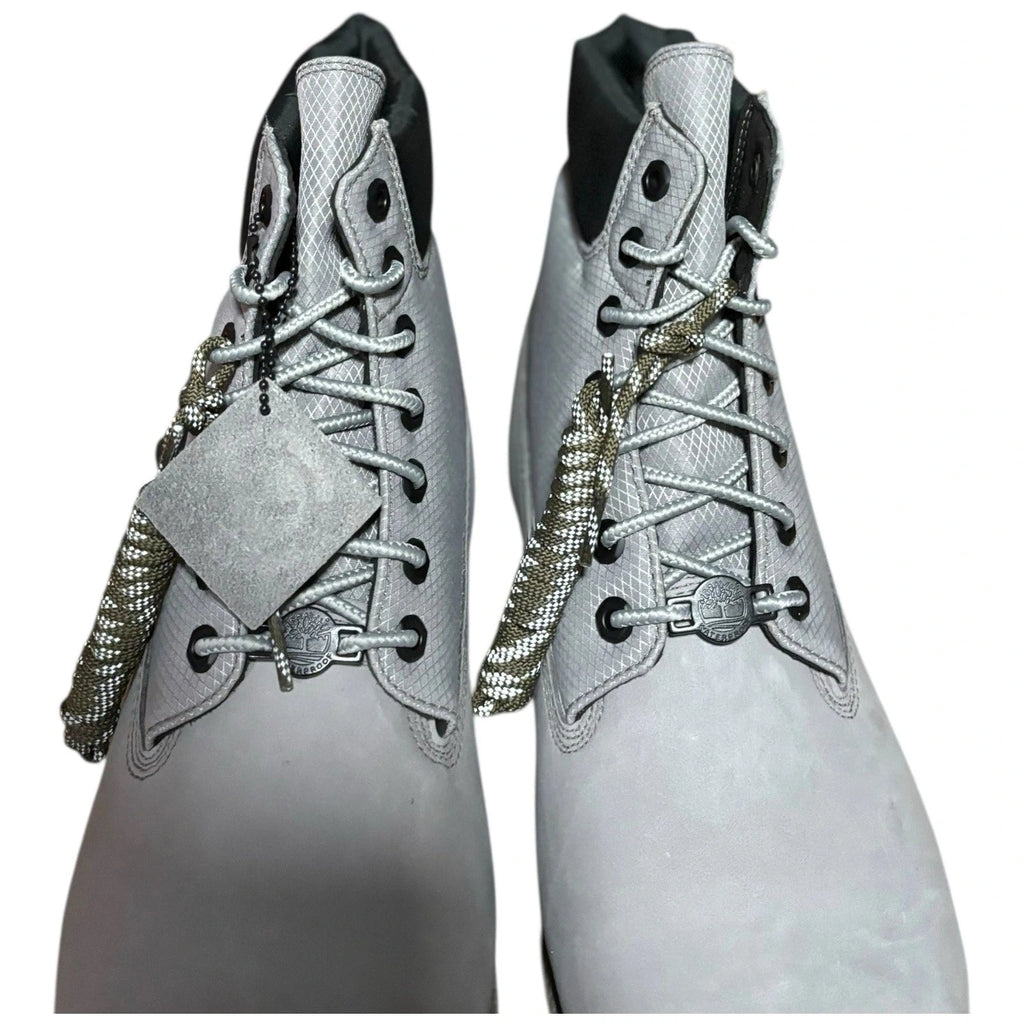 Mens Timberland Heritage 6 Inch Grey Nubuck Waterproof Boots