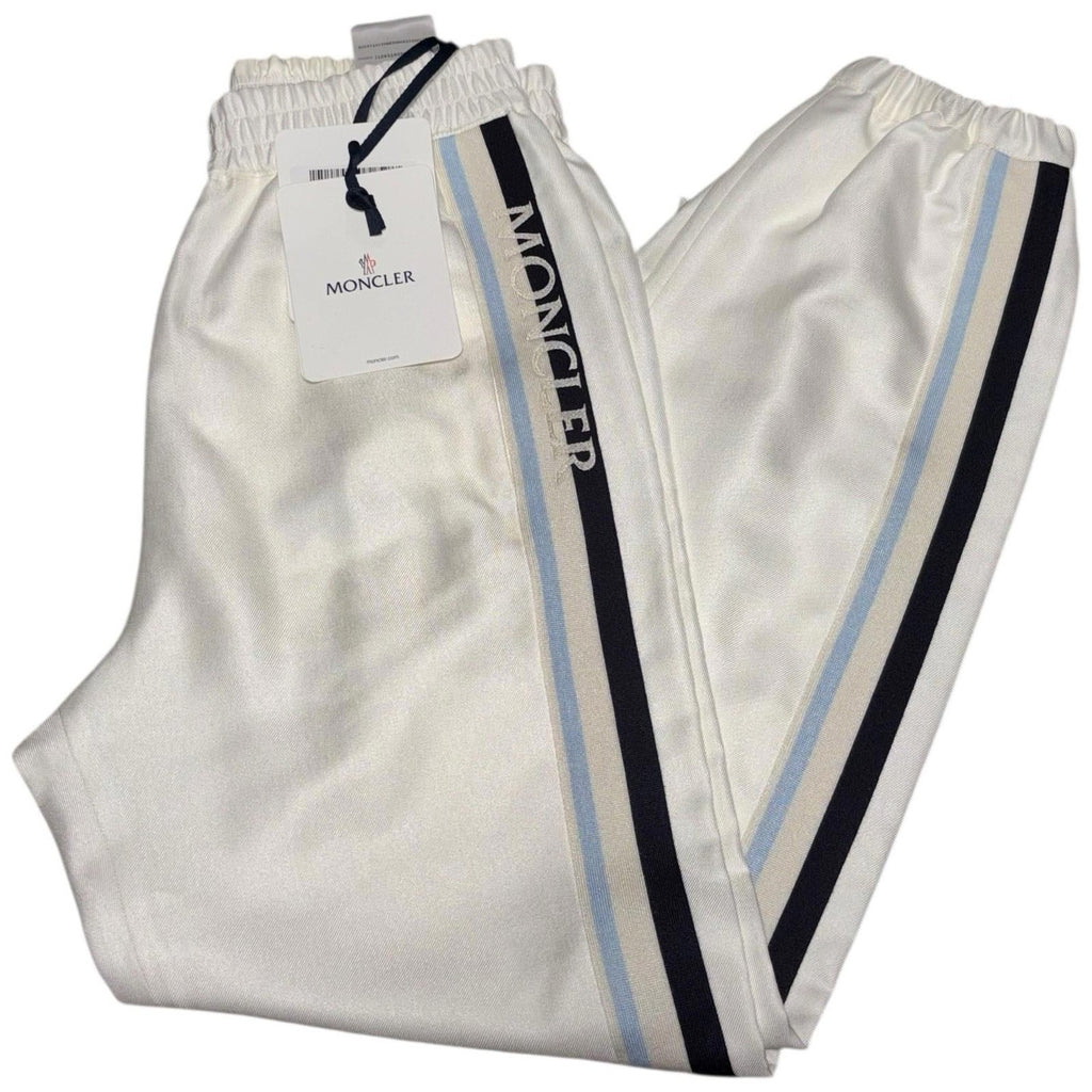 Moncler Women's Track Pants Striped White Blue