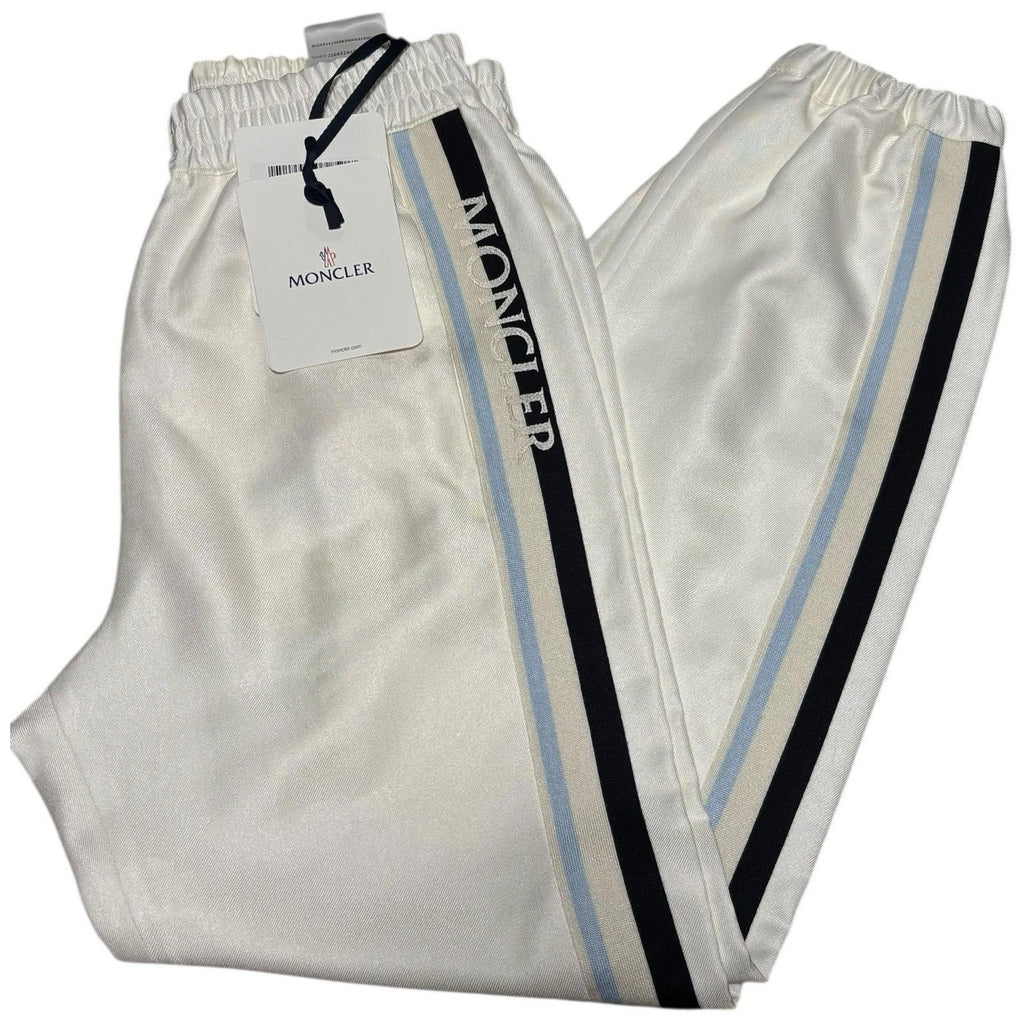 Moncler Women's Track Pants Striped White Blue