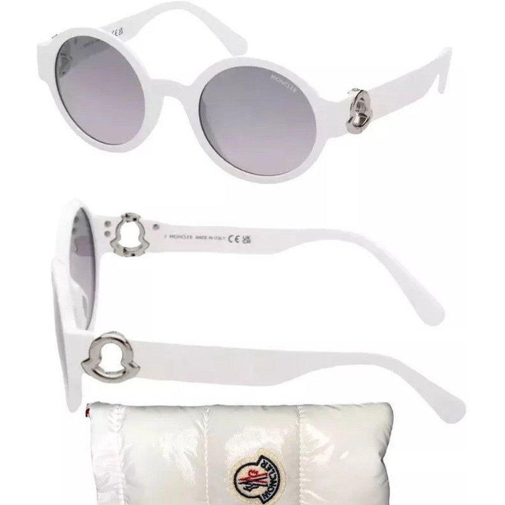 Moncler Women's White Round Lens 'Atriom' Sunglasses