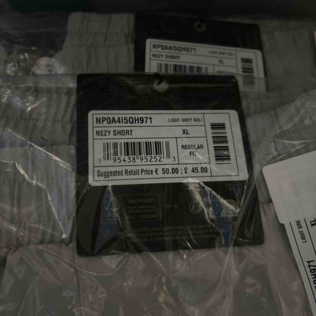 Napapijri Nezy Woven Shorts for Men - Soft Grey and Black Zip