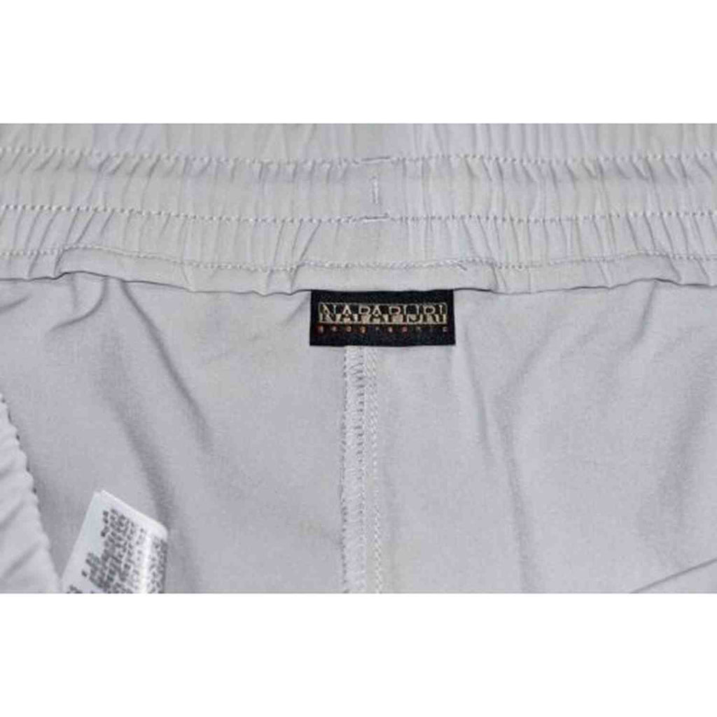 Napapijri Nezy Woven Shorts for Men - Soft Grey and Black Zip