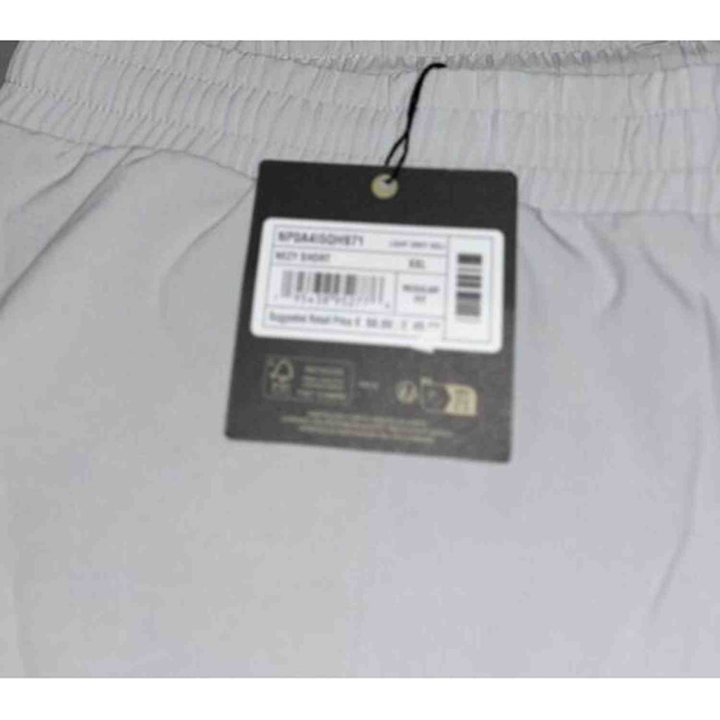 Napapijri Nezy Woven Shorts for Men - Soft Grey and Black Zip
