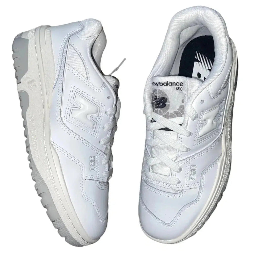 New Balance 550 White Grey Junior Trainers