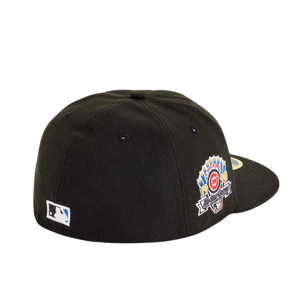 New Era 59Fifty Chicago Cubs Cooperstown Pin Black Fitted Cap