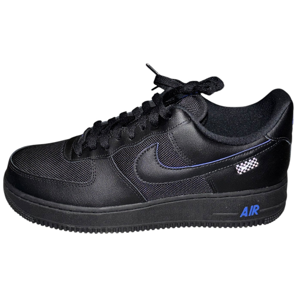 Nike Air Force 1 '07 Black Astronomy Blue Low Trainers