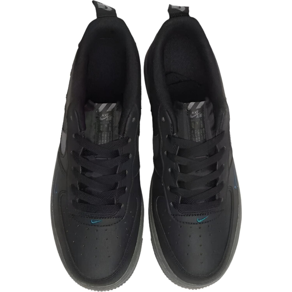 Nike Air Force 1 Black Blue Junior Trainer