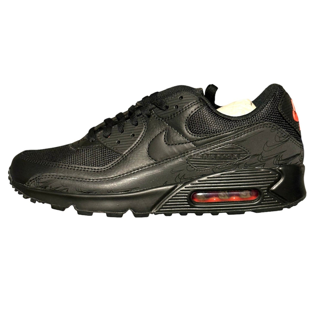 Nike Air Max 90 'Black Crimson' Reflective Trainers