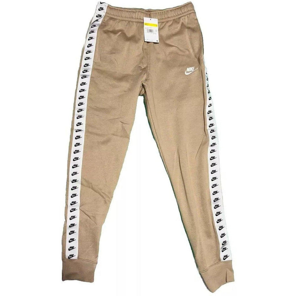 Nike Fleece Beige Tracksuit Hoodie Pants Set