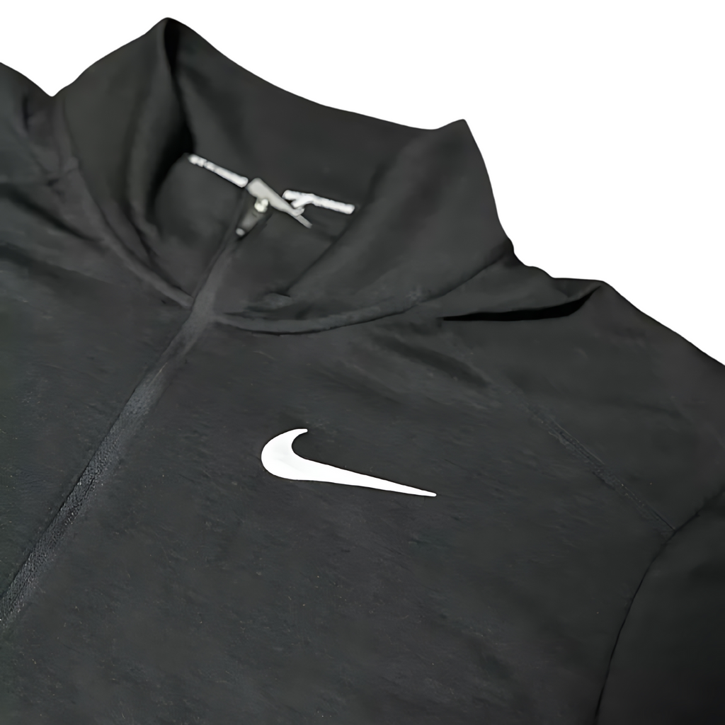 Nike Half Zip Black Activewear Long Sleeve Pacer Top