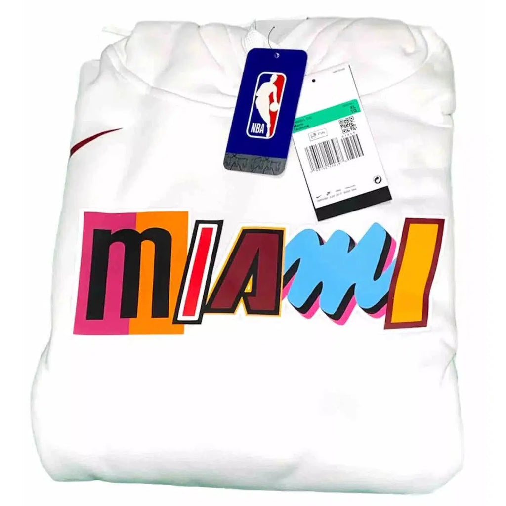 Nike Miami Heat City NBA Pullover White Hoodie