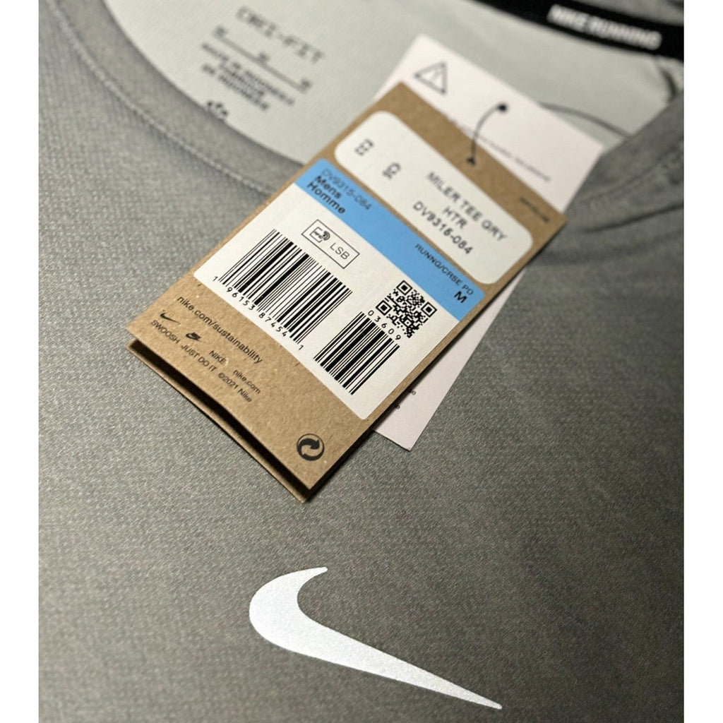 Nike 'Miler' Grey Running Shirt