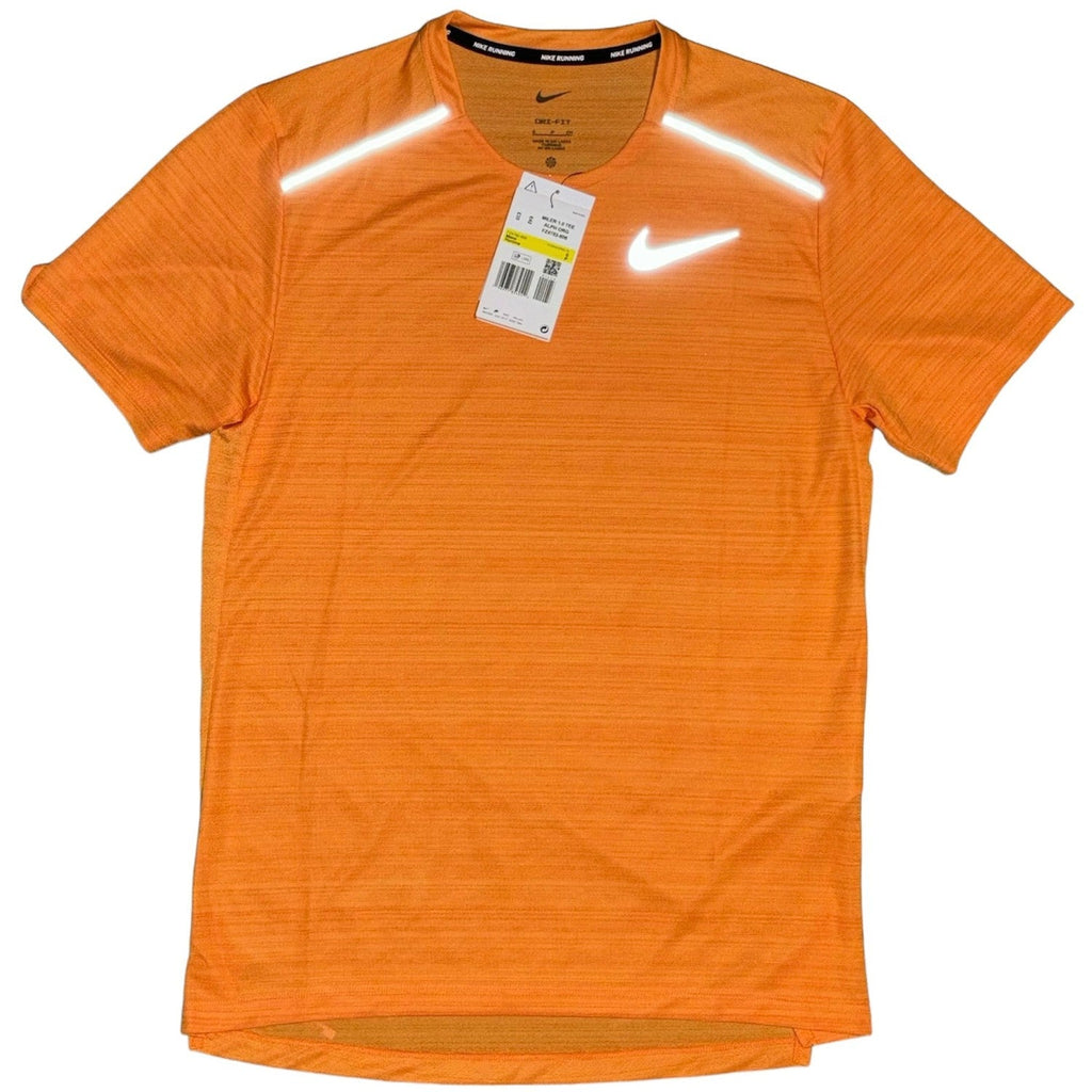 Nike Miler Orange Short Sleeve Training Shirt