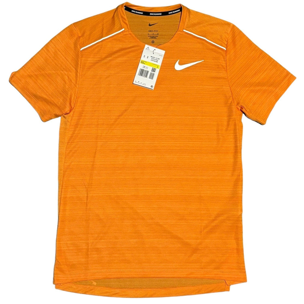 Nike Miler Orange Short Sleeve Training Shirt