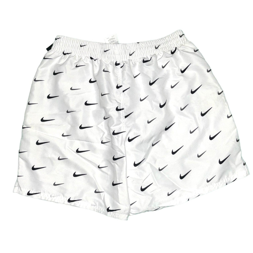 Nike White All Over Print Swimming Trunks