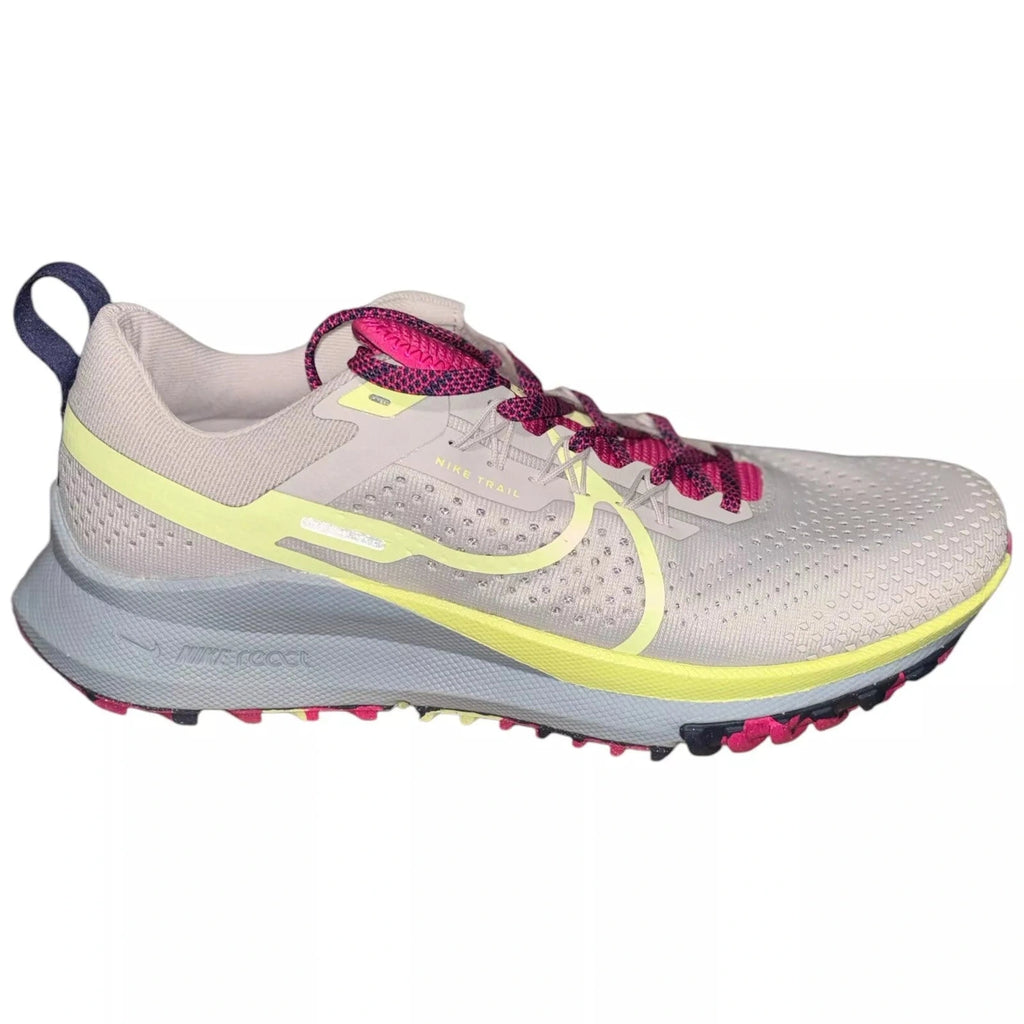 Nike Womens Grey Purple Pegasus Trail 4 Running Gym Trainers