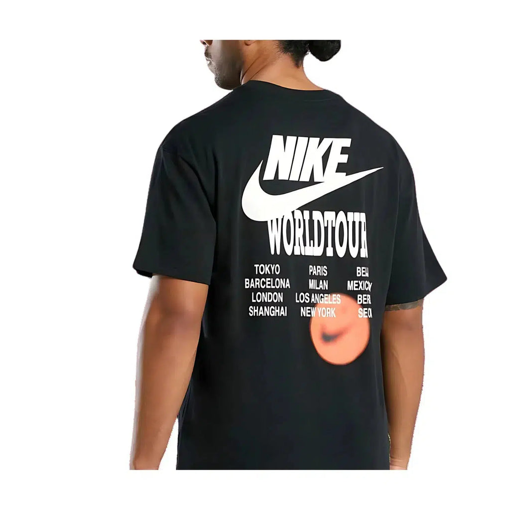 Nike World Tour Black Short Sleeve Triple Swoosh T-Shirt