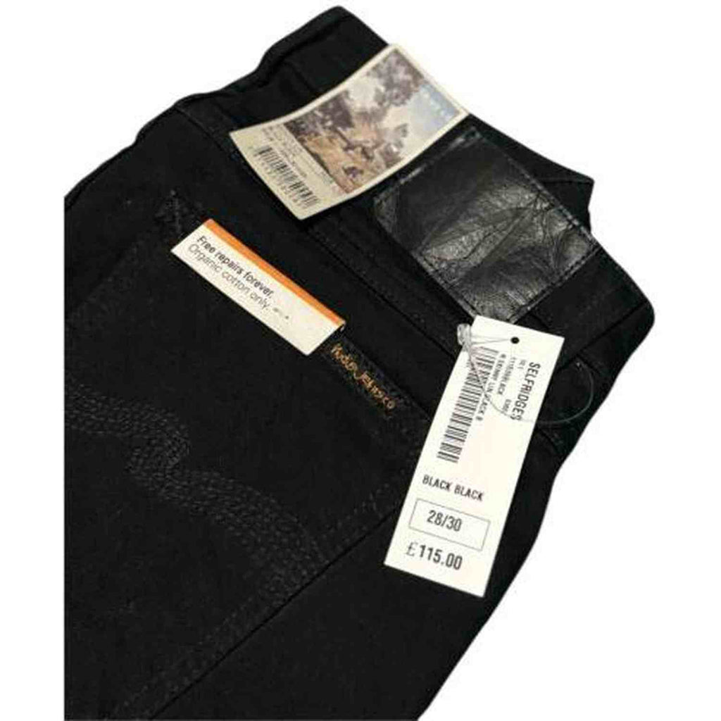 Nudie Jeans Skinny Lin in Black Organic Cotton