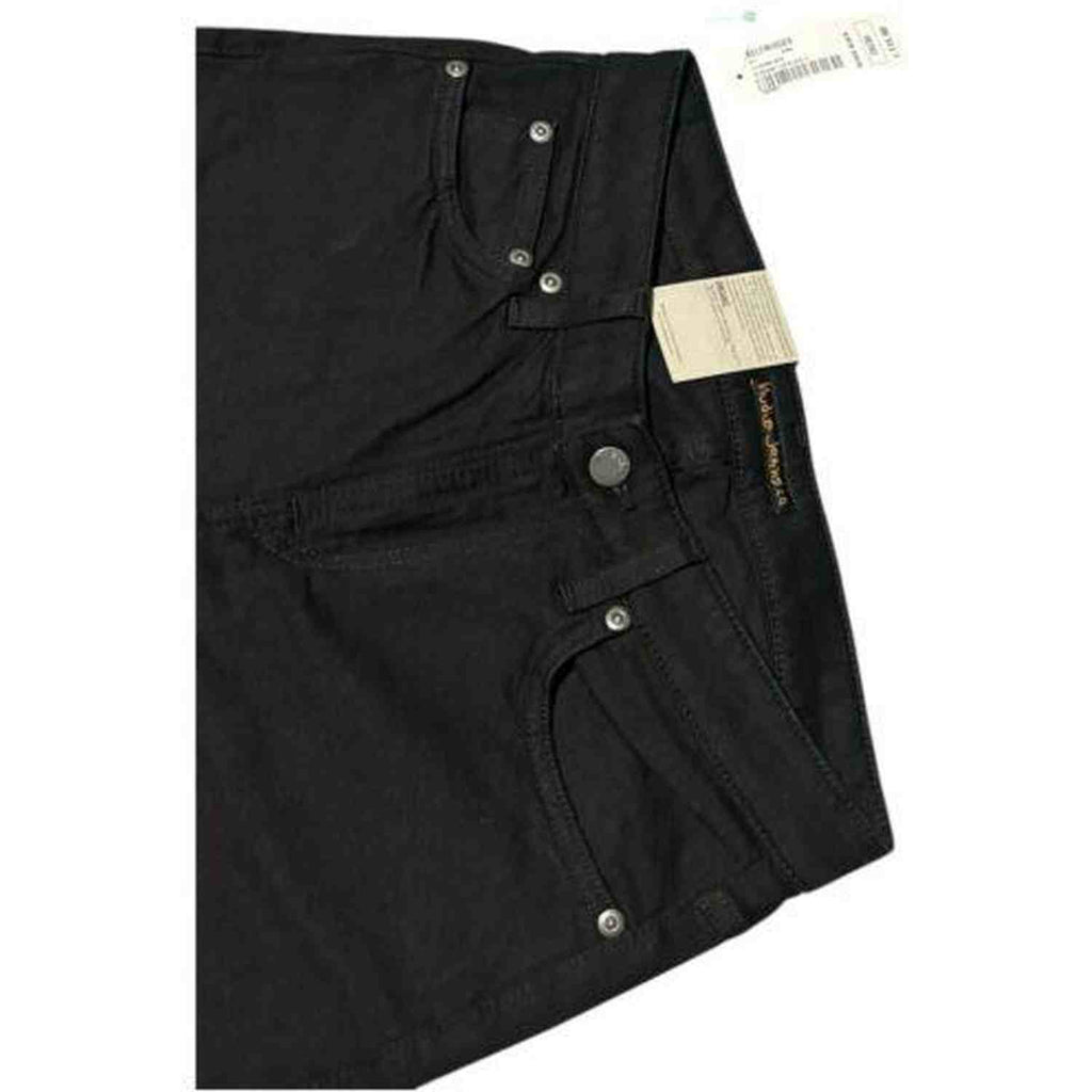 Nudie Jeans Skinny Lin in Black Organic Cotton