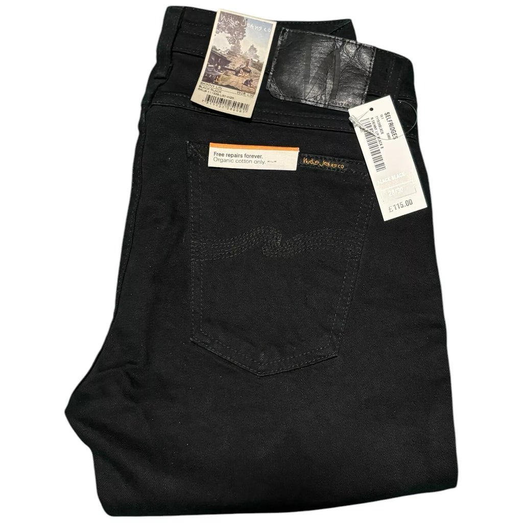 Men's Skinny Lin Jeans in Black Organic Cotton