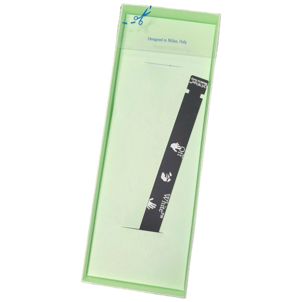 Off-White Rubber Logo Bracelet Black Green