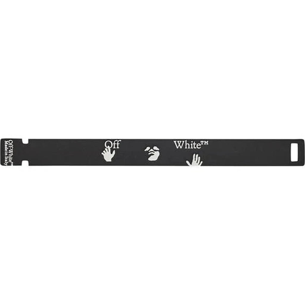 Off-White Rubber Logo Bracelet Black Green