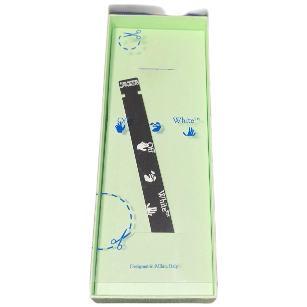 Off-White Rubber Logo Bracelet Black Green