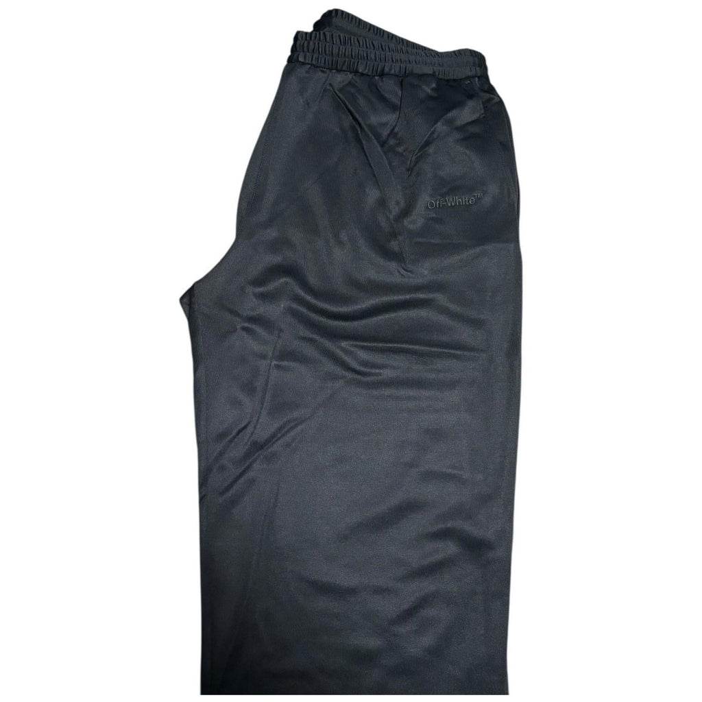 Off White Mens Black Track Joggers 'For All'