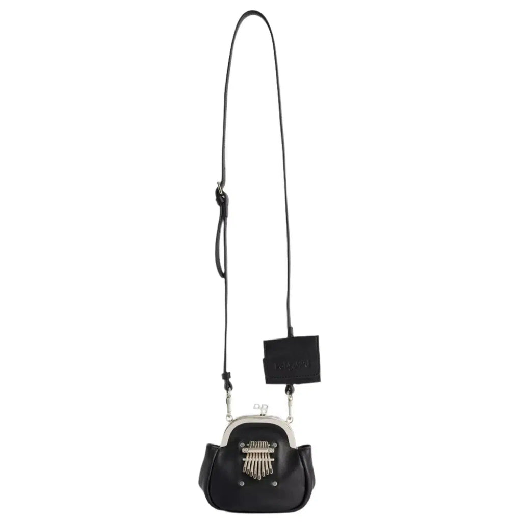 Pabe Pabe Kalimba Leather Cross-Body Black Bag