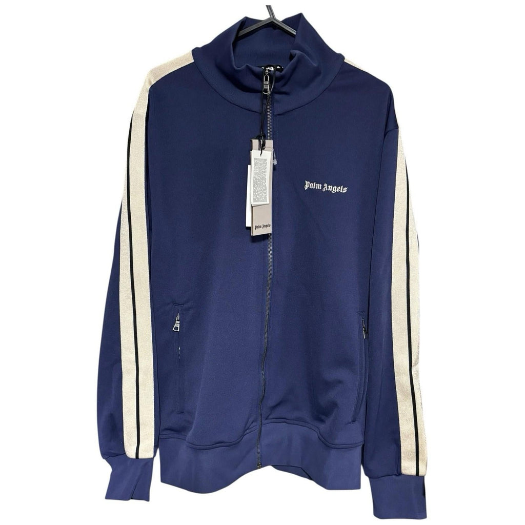 Palm Angels Navy Ivory Track Jacket