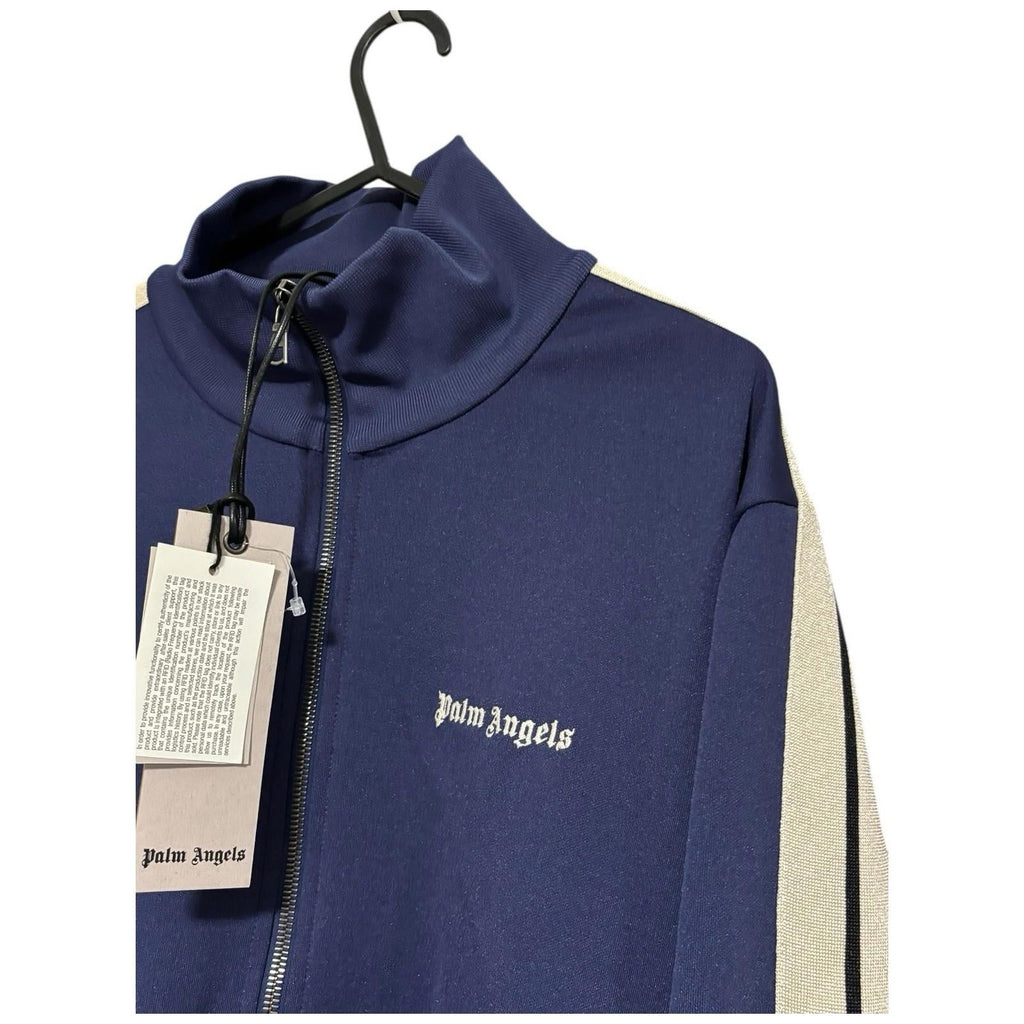 Palm Angels Navy Ivory Track Jacket