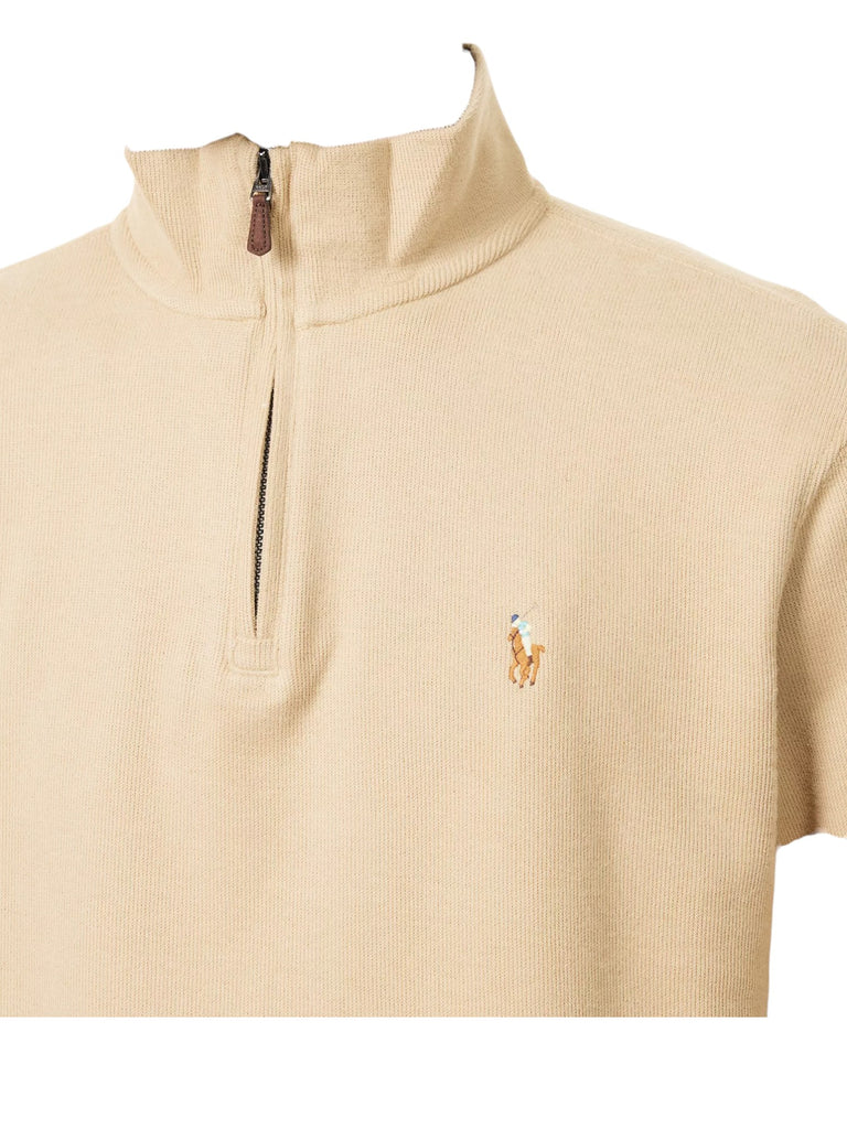 Polo Ralph Lauren Estate Beige Embroidered Cotton Jumper