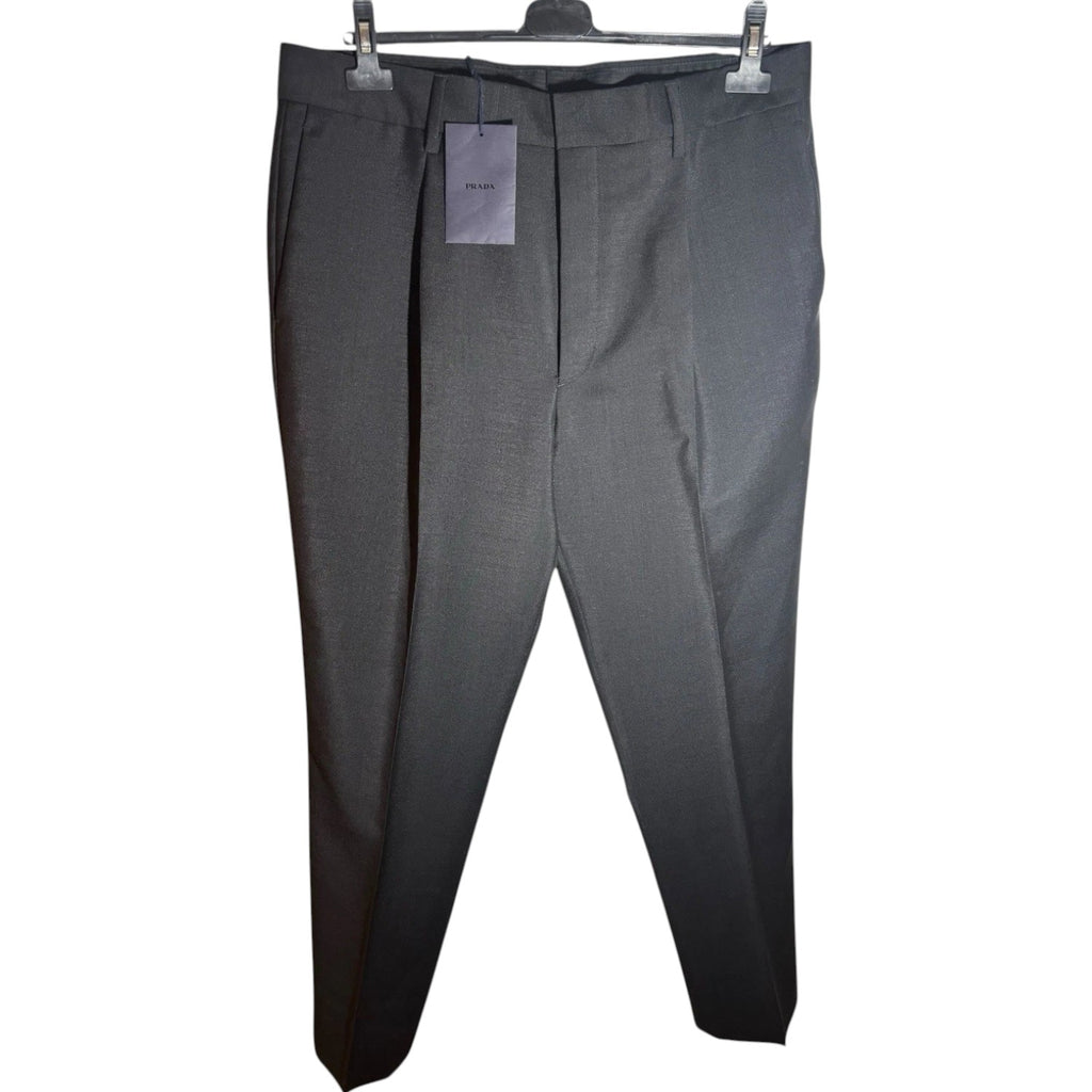 Prada Black Mens Trousers Kid Mohair