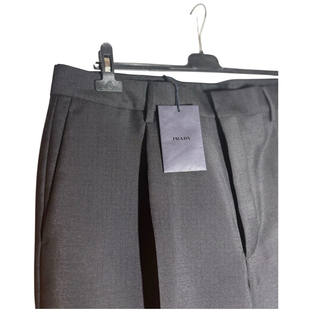 Prada Black Mens Trousers Kid Mohair