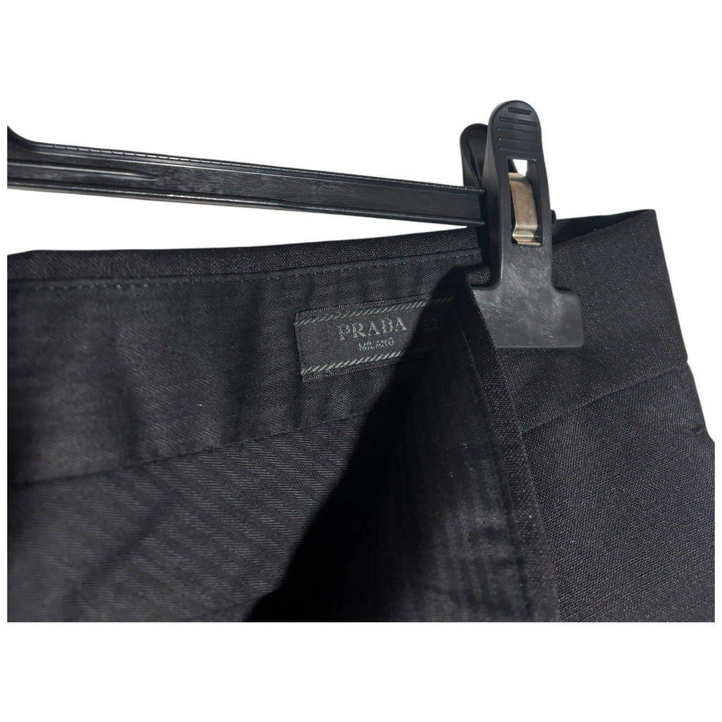 Prada Black Mens Trousers Kid Mohair