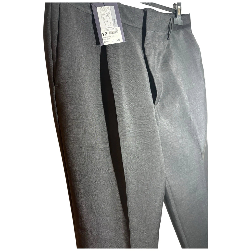 Prada Black Mens Trousers Kid Mohair