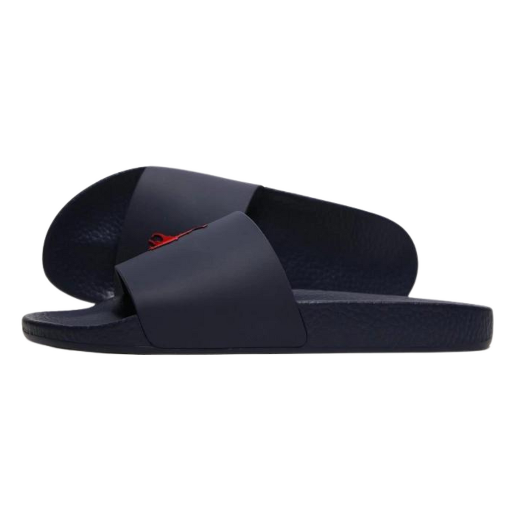 Ralph Lauren Navy Sliders