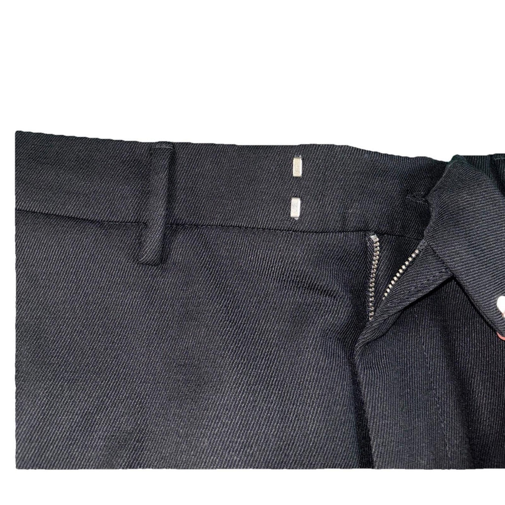 Represent Black Smart Trousers Stepped Hem