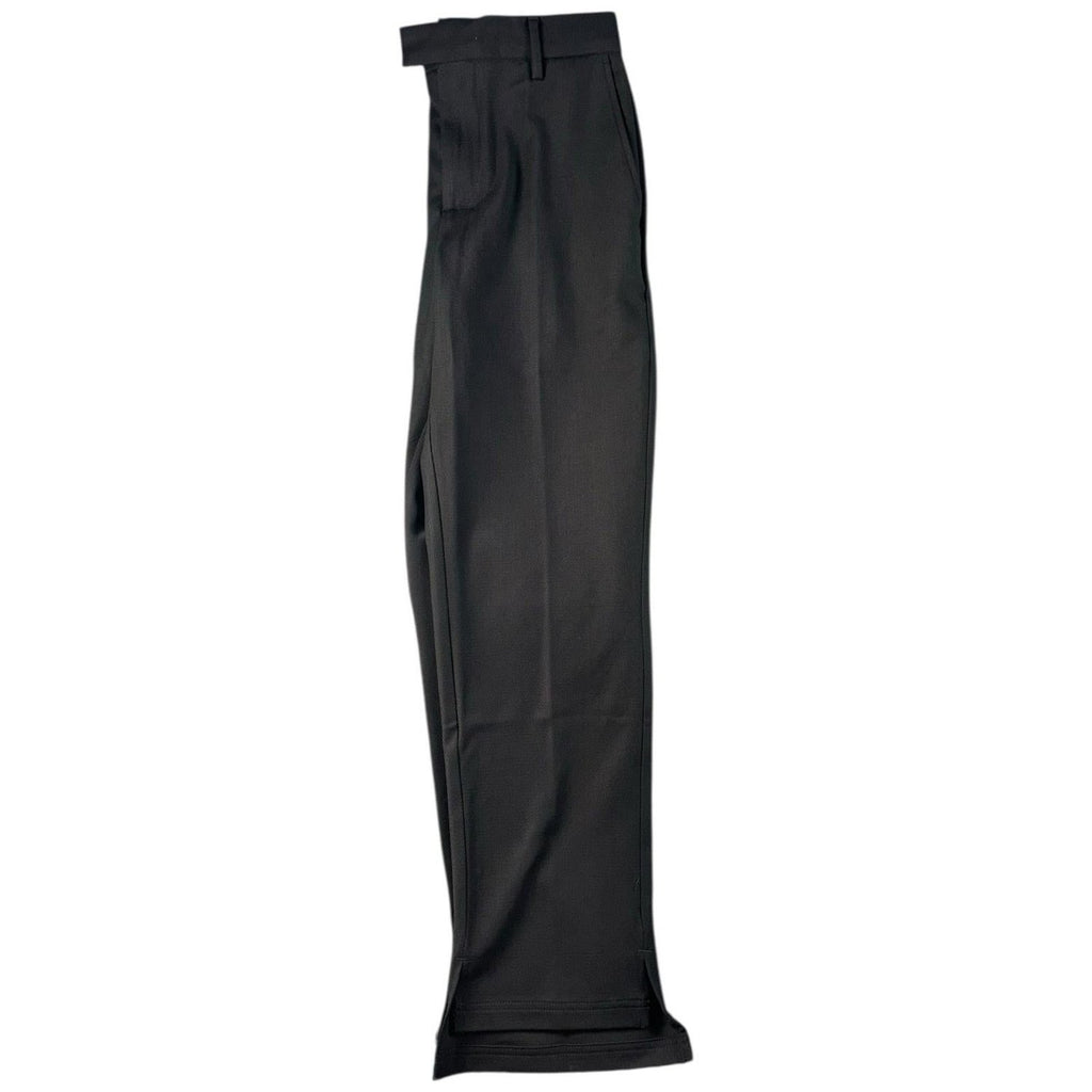Represent Black Smart Trousers Stepped Hem
