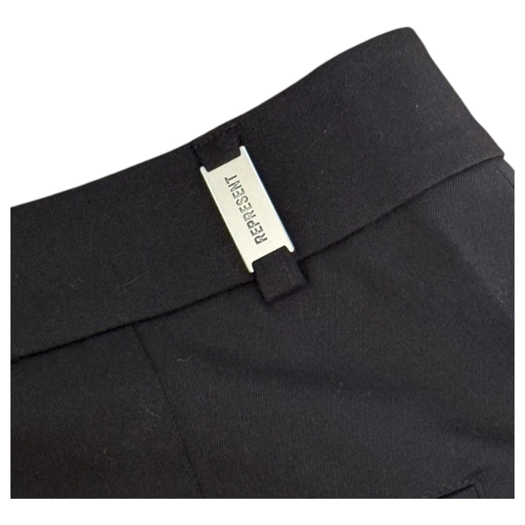 Represent Black Smoking Straight Leg Woven Trousers Slim Fit