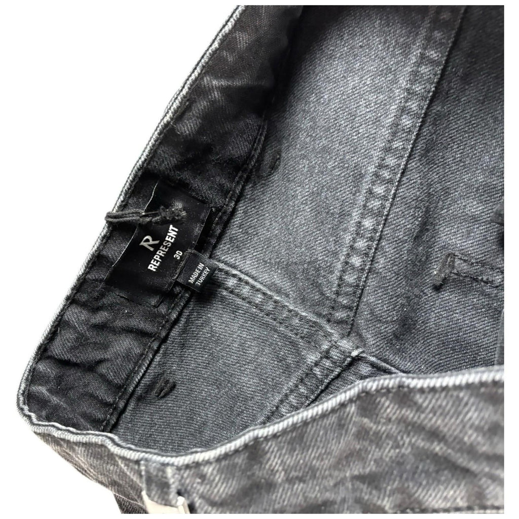 Represent Denim Jeans R3 DRIVE Washed Black Relaxed Fit