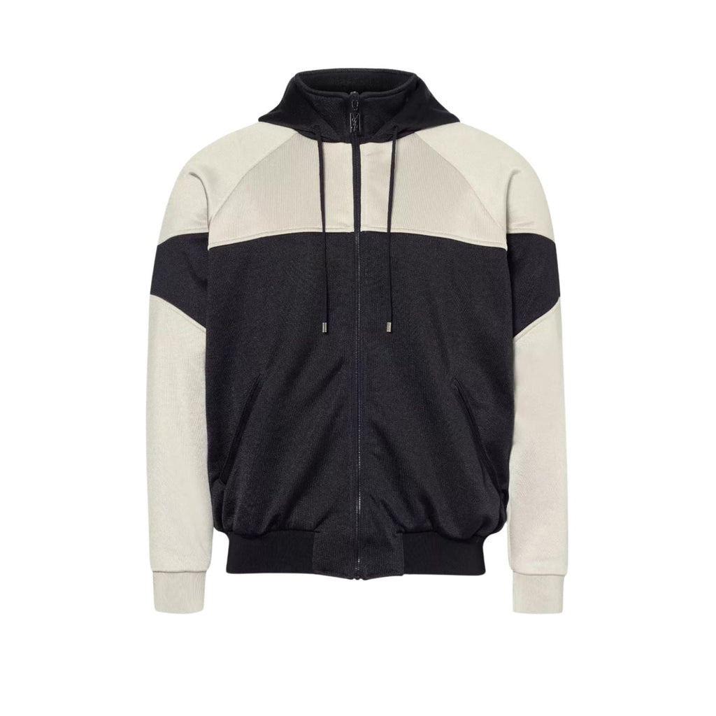 Saint Laurent SS24 Full-Zip Black Cream Hoodie