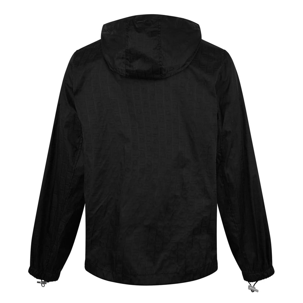 Salvatore Ferragamo Black Hooded Jacquard Jacket
