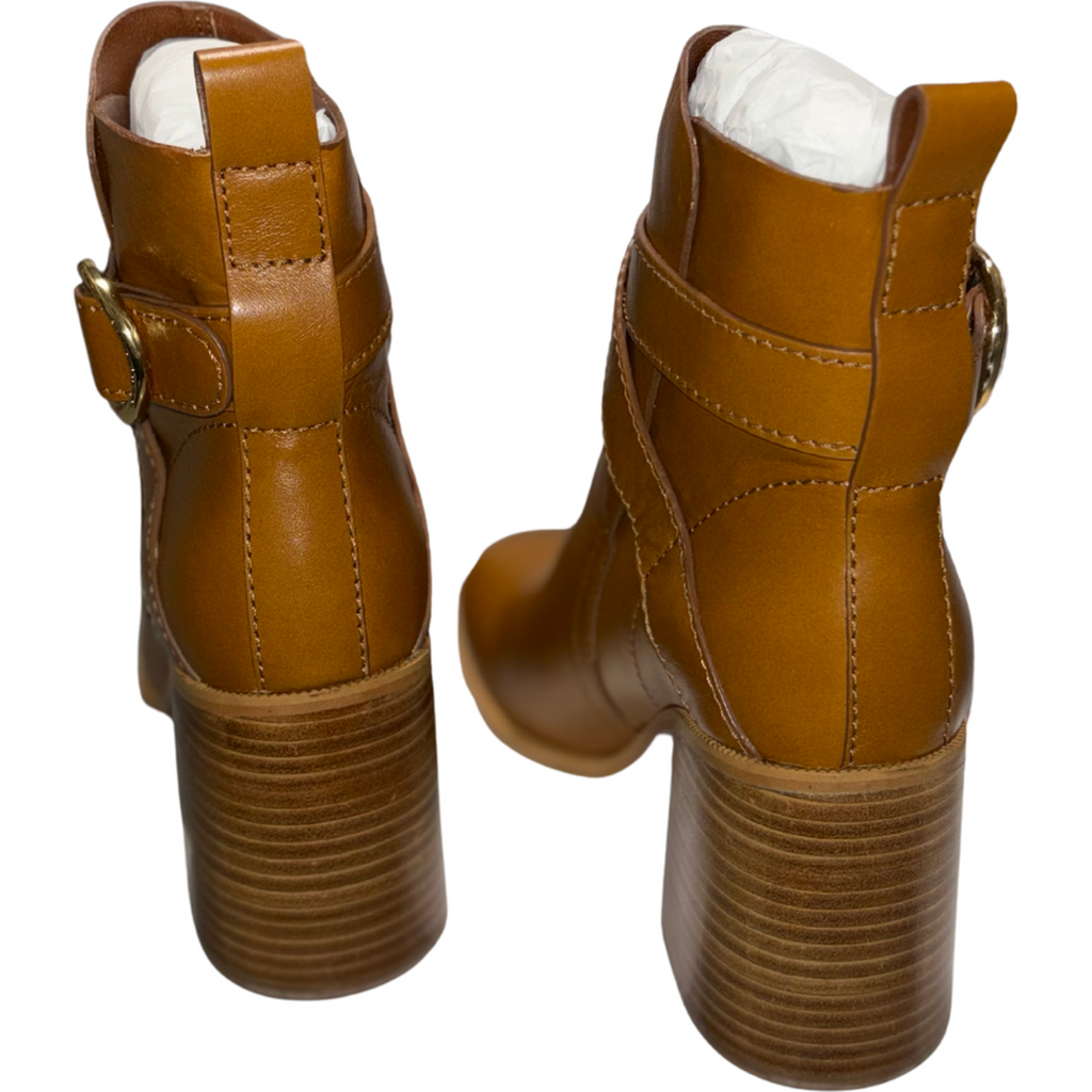 See by Chloe Lyna Gaucho Boots in Tan