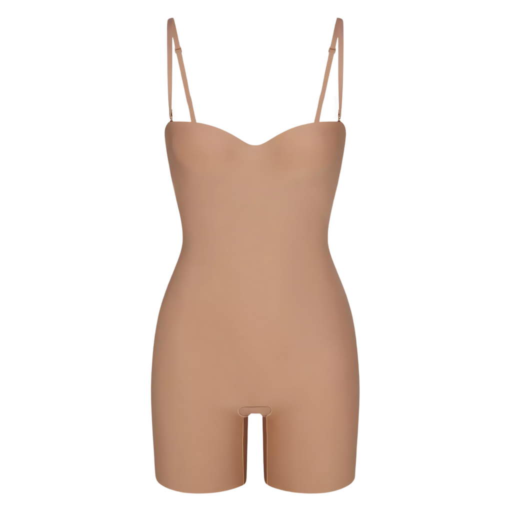 Skims Fitted Moulded-Cup Sienna Mid-Thigh Bodysuit